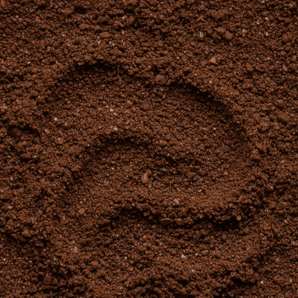 Ground coffee powder