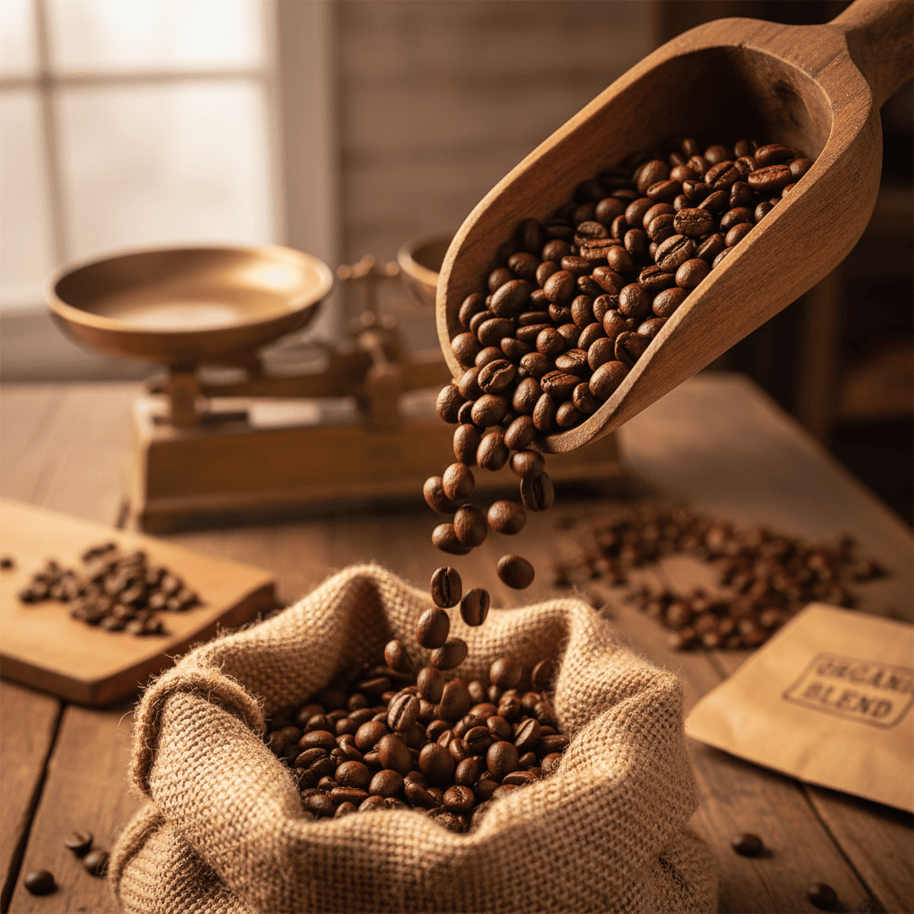 Fresh coffee beans from Aceh being prepared for export